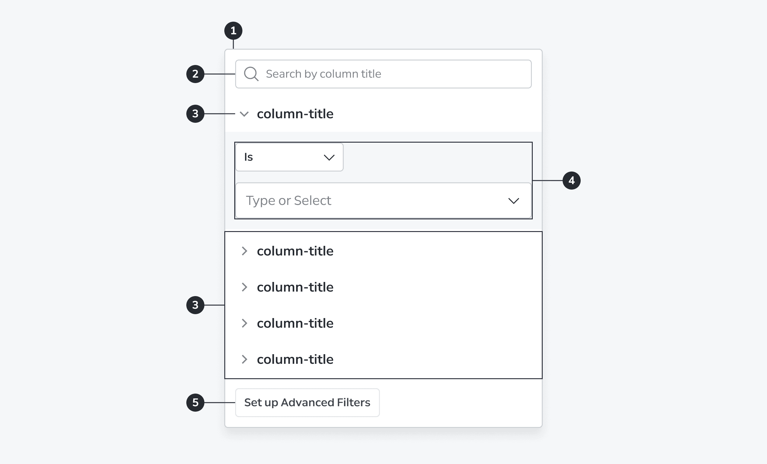 Filter Simple Data anatomy