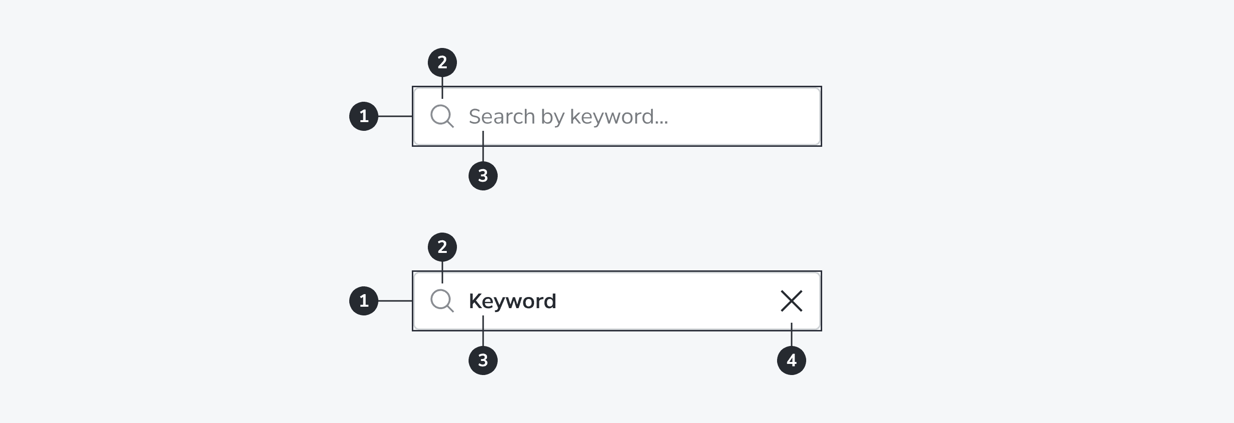 Search Bar anatomy