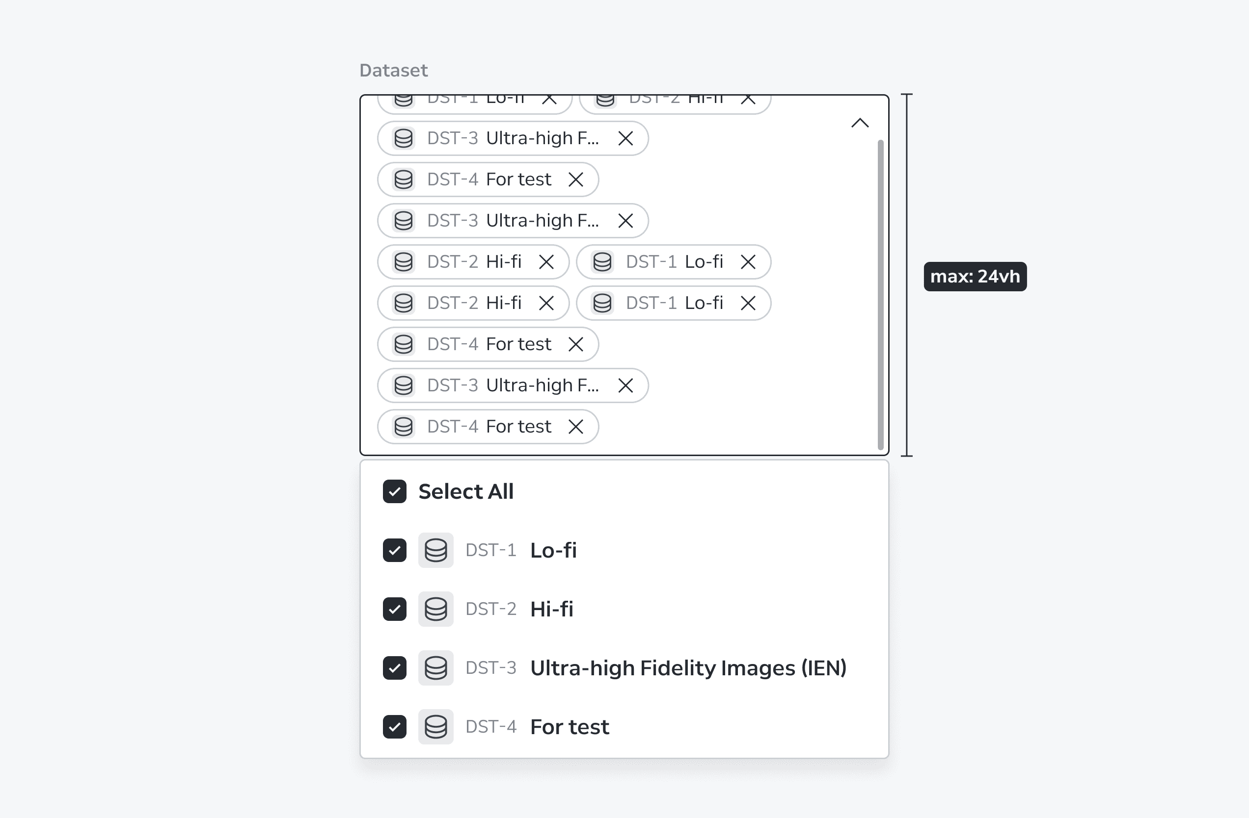 Select Behaviors Multiple Selection