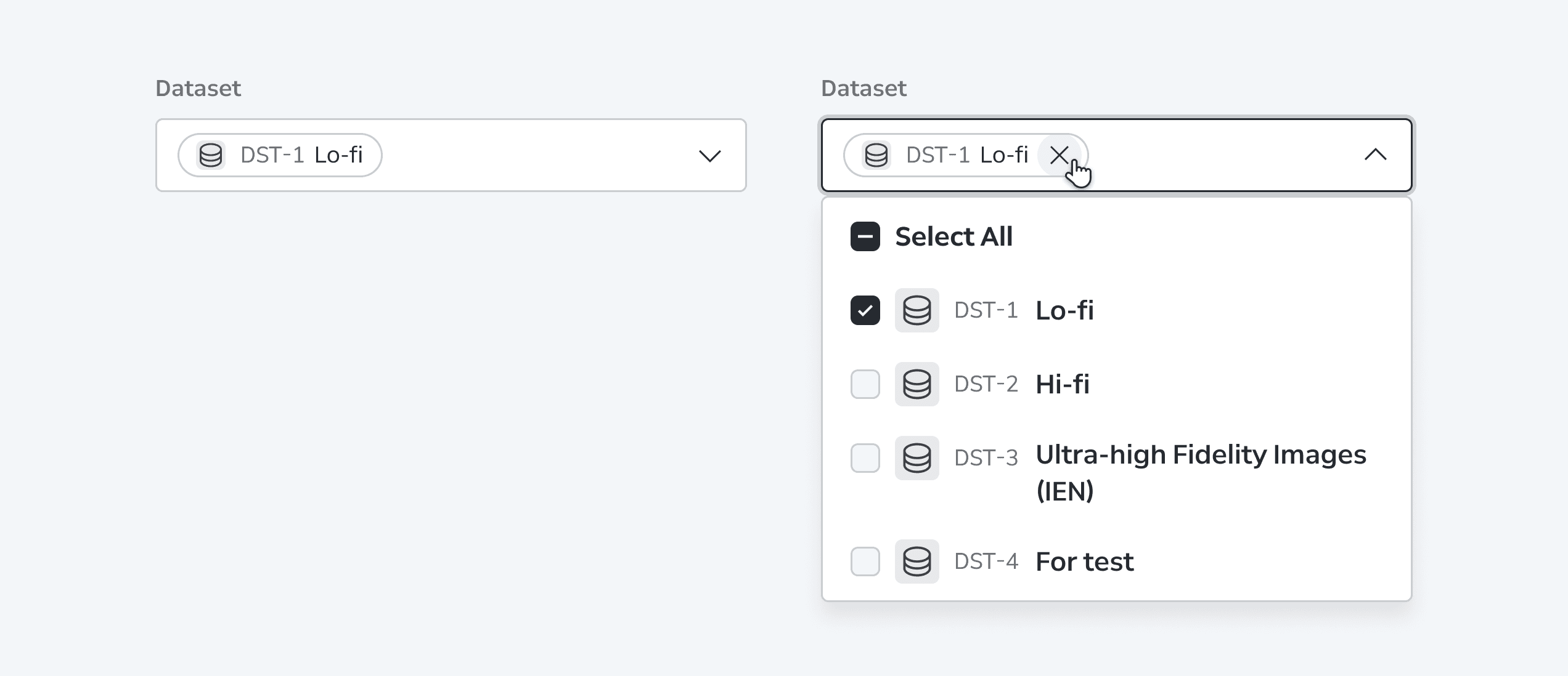 Select Behaviors Multiple Selection