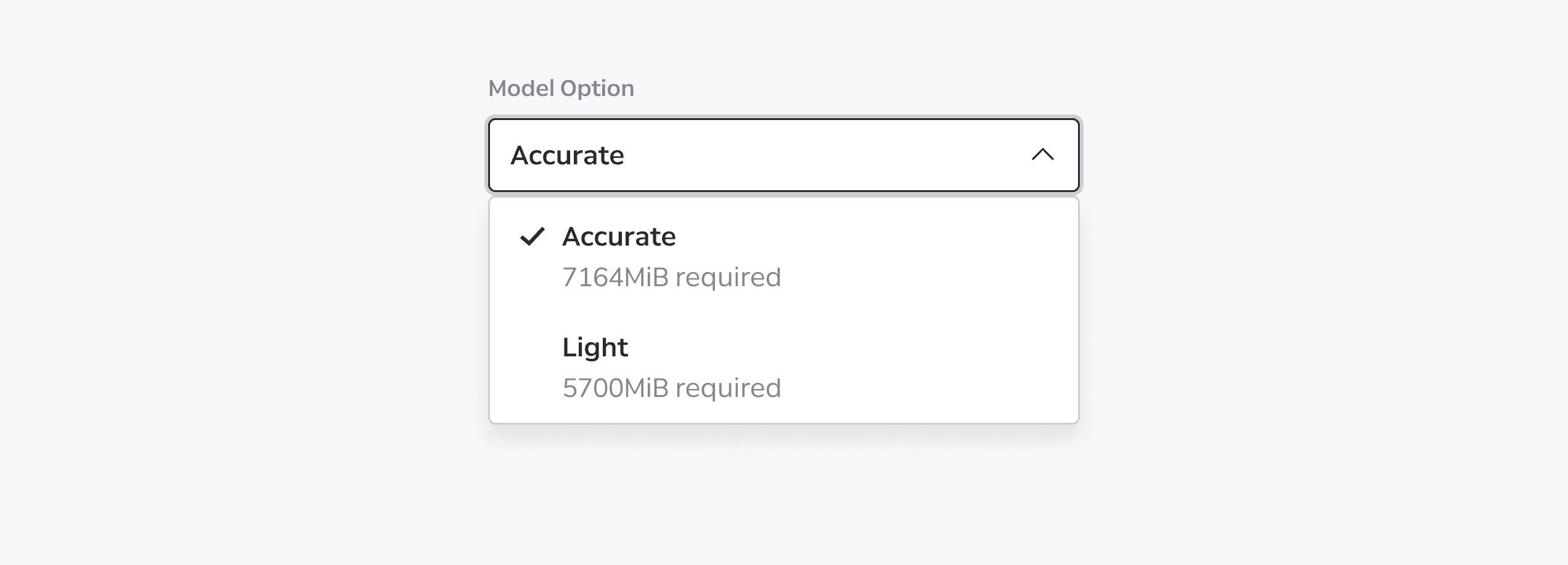 Select Content Caption
