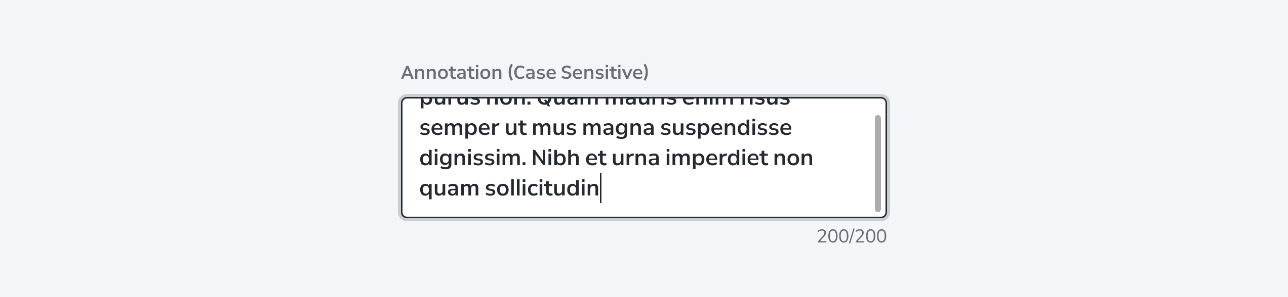 Text Area Content Max Length