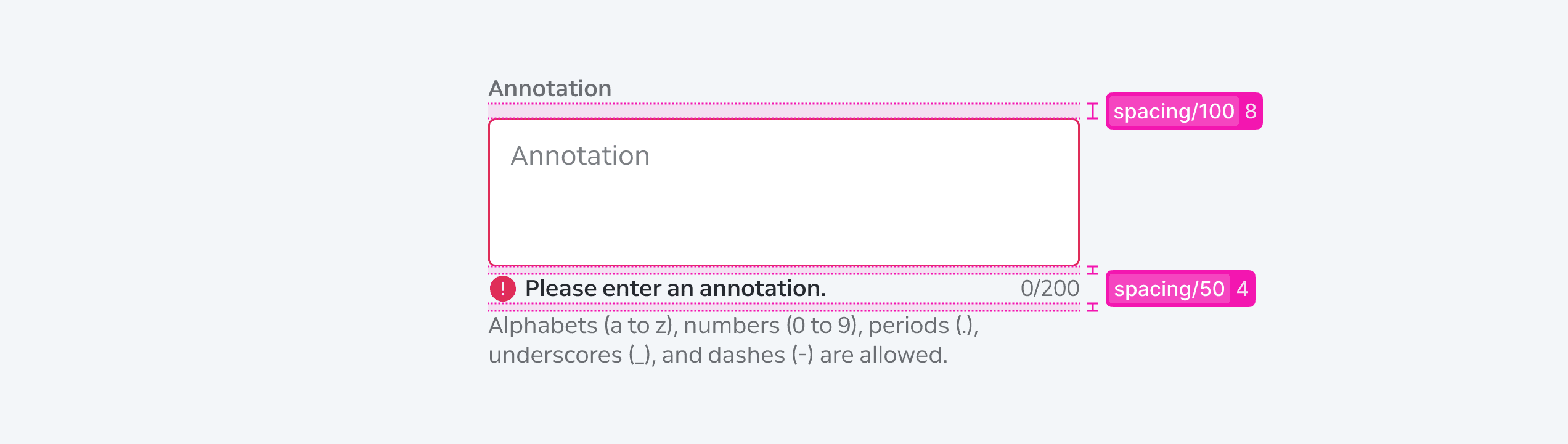 Text Area Layout Spacing