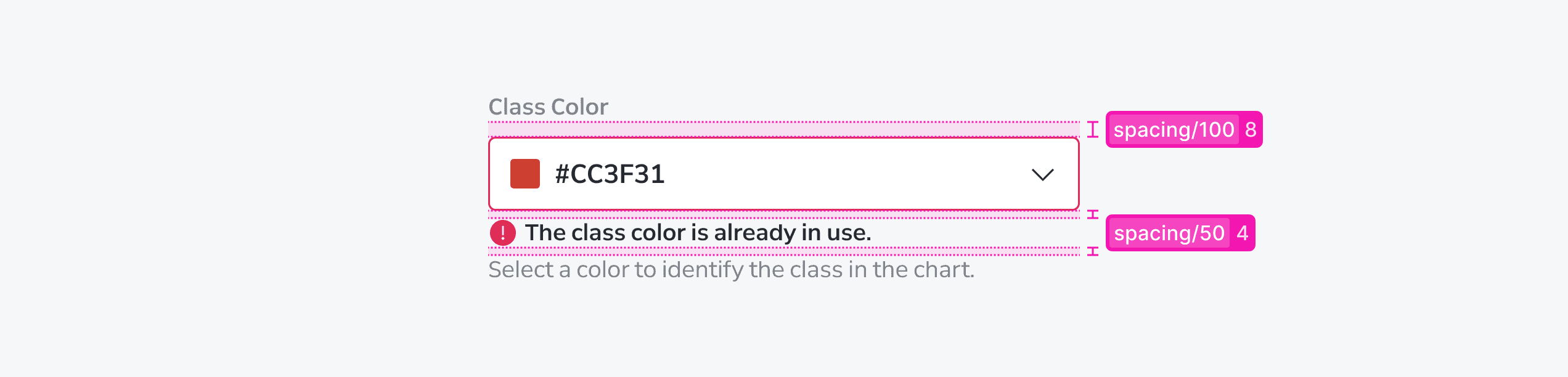 Color Picker Layout Spacing