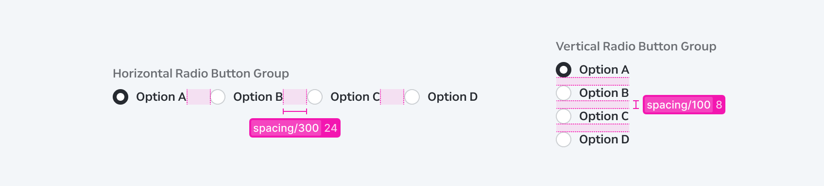 Radio Button Layout Spacing