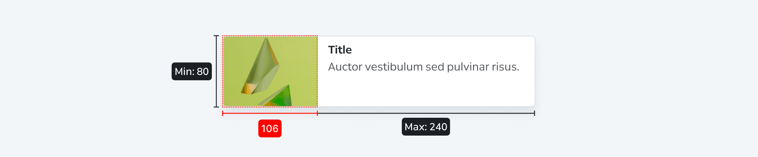 Info tooltip with image — max 350px width, min 80px height