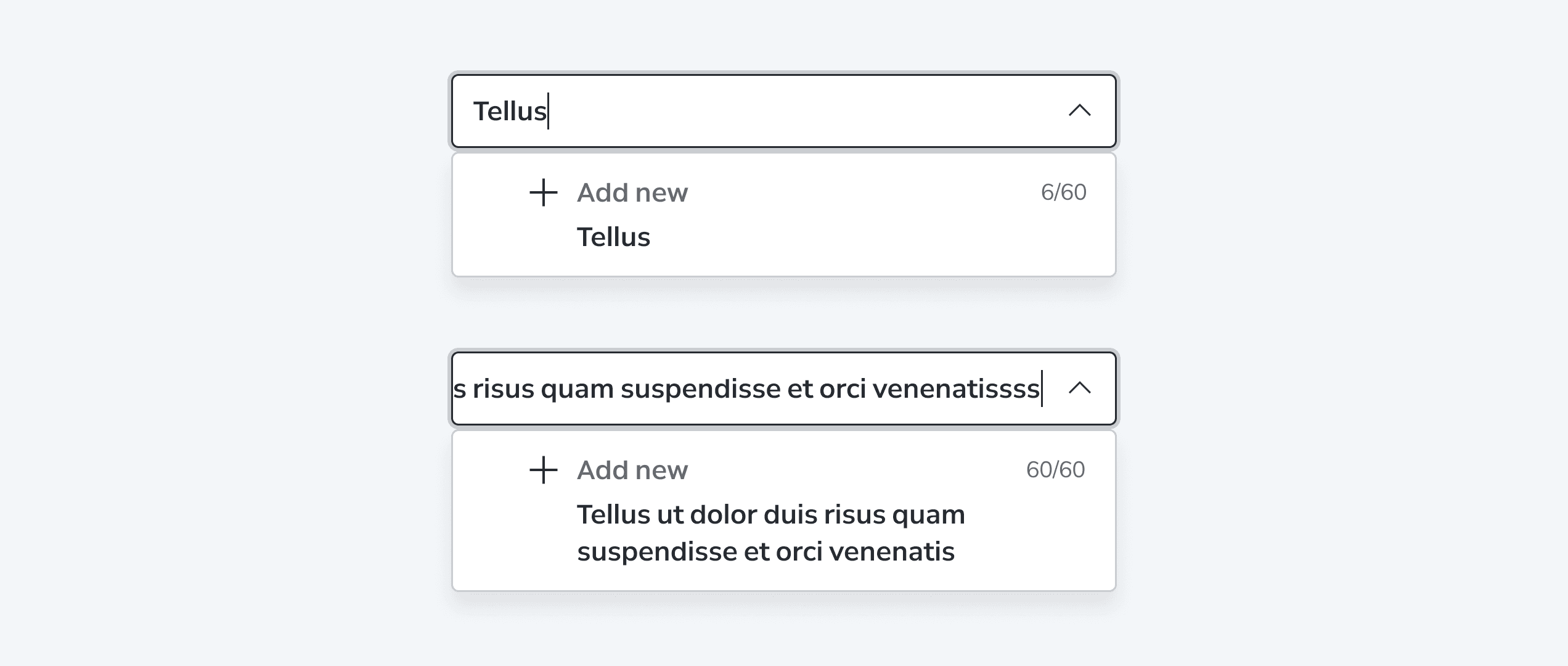 Combo Box Behaviors Add New