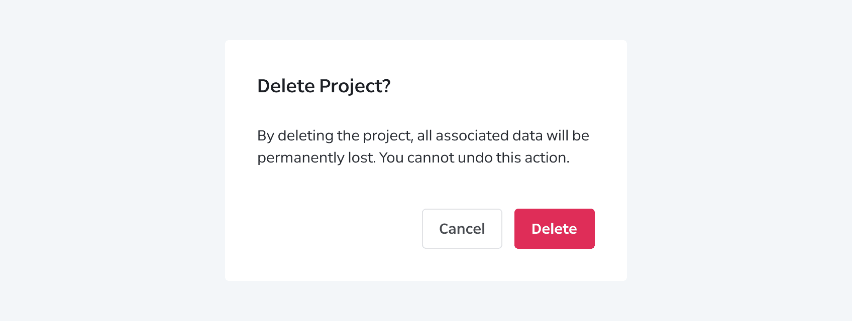 Dialog Behaviors Confirmation / Form Submission 1) Dialog 내 Form이 없는 경우