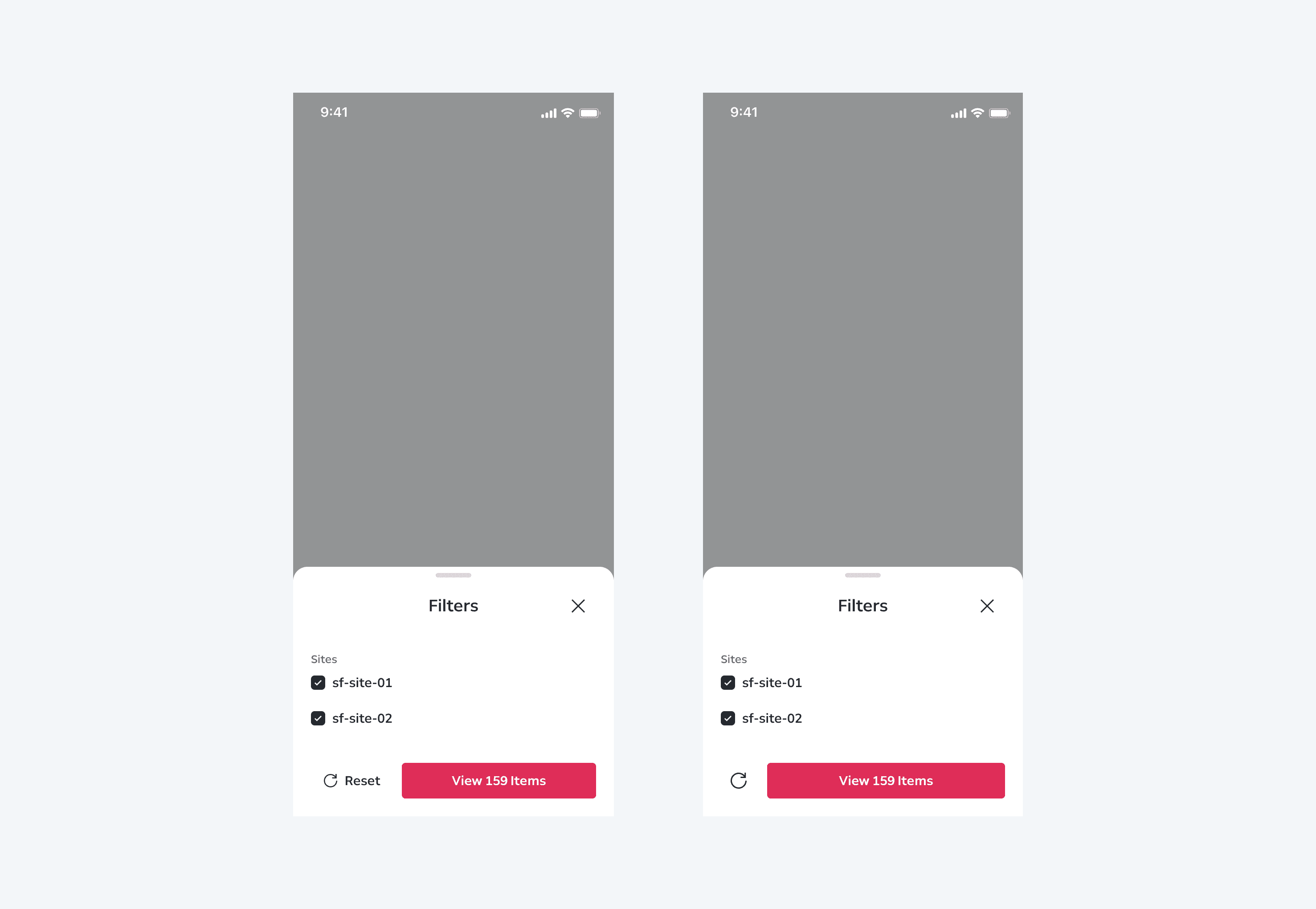Bottom Sheet Content Actions