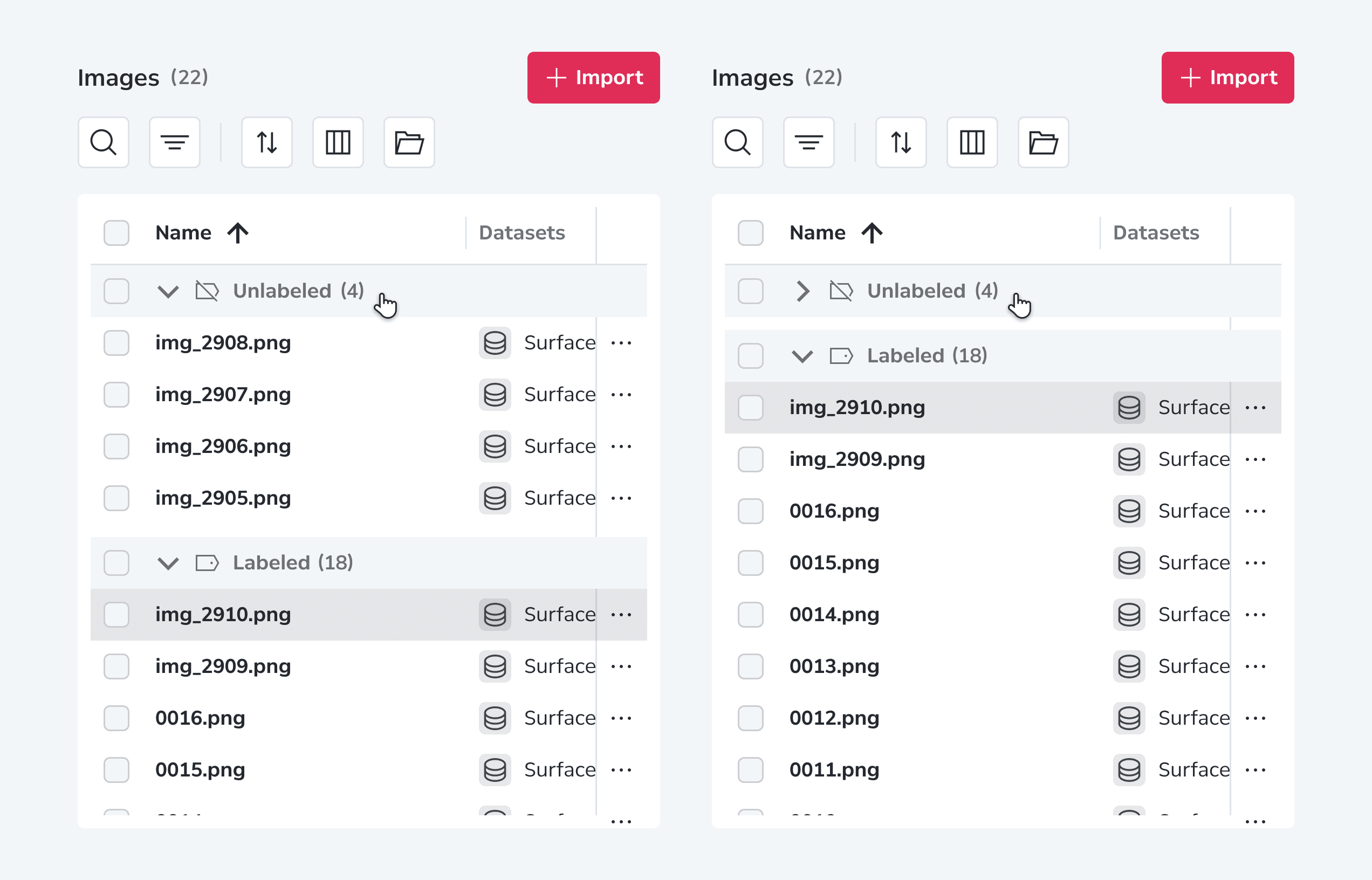 Data Grid Content Data Group