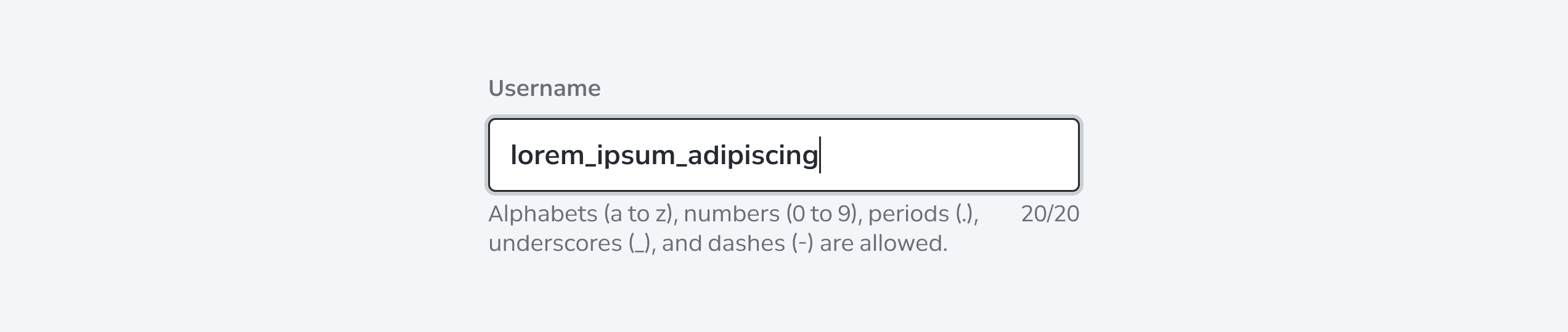 Text Field Content Max Length