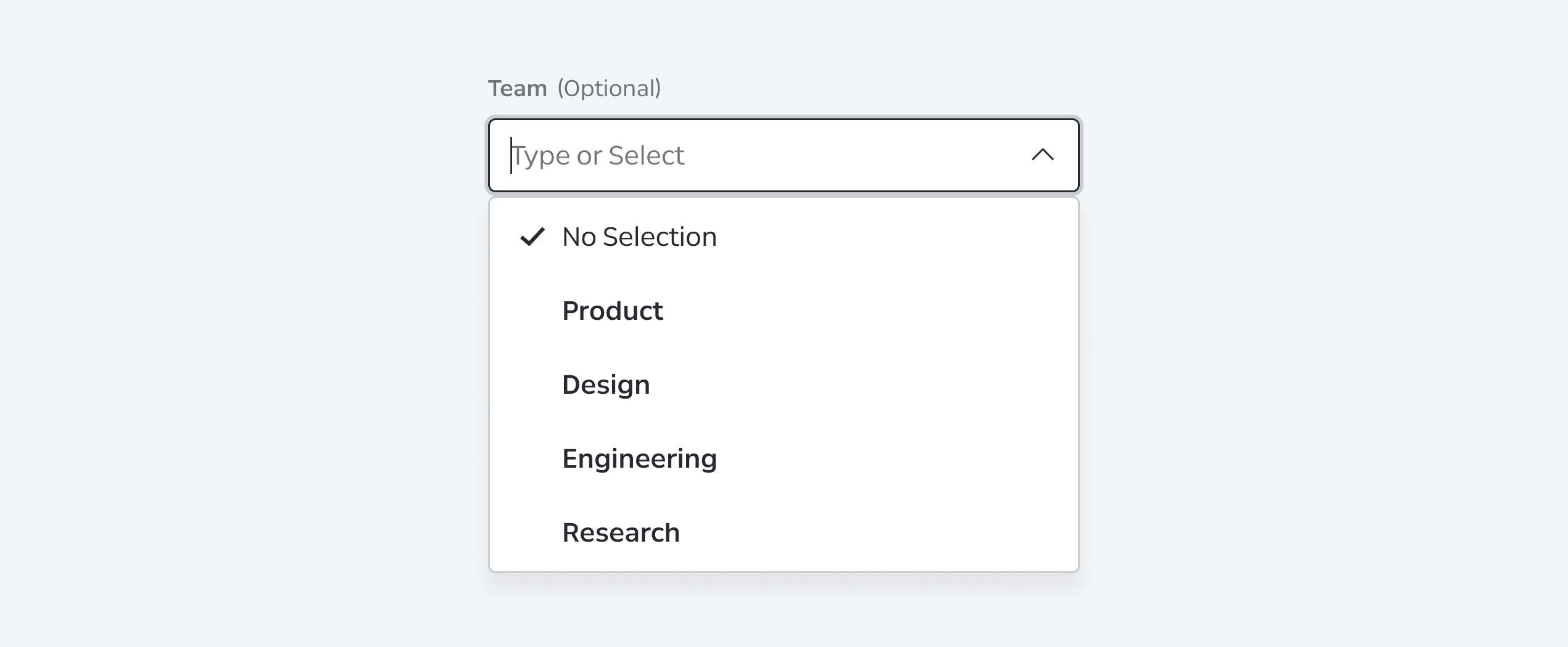 Combo Box Content Optional Field