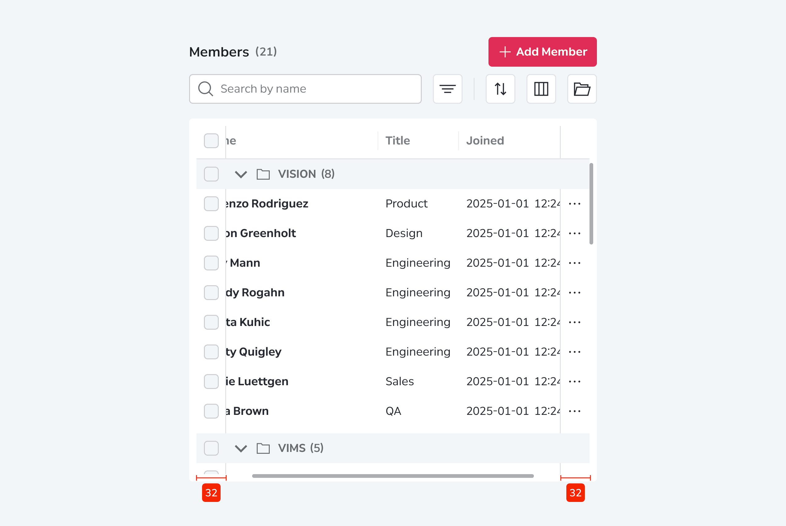 Data Grid Layout Sizing Action Column