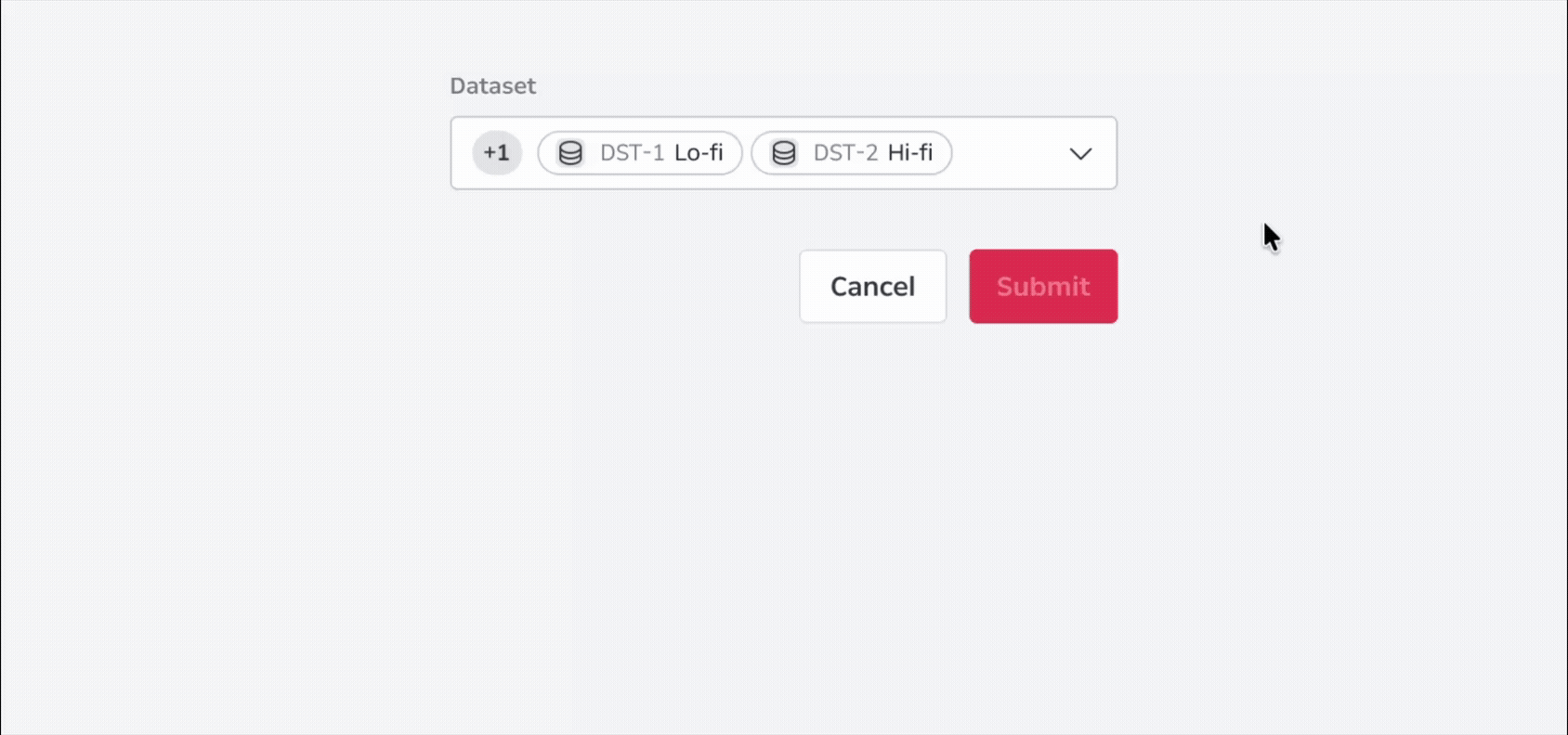 Chip Behaviors Data Input 필드 내 인터랙션
