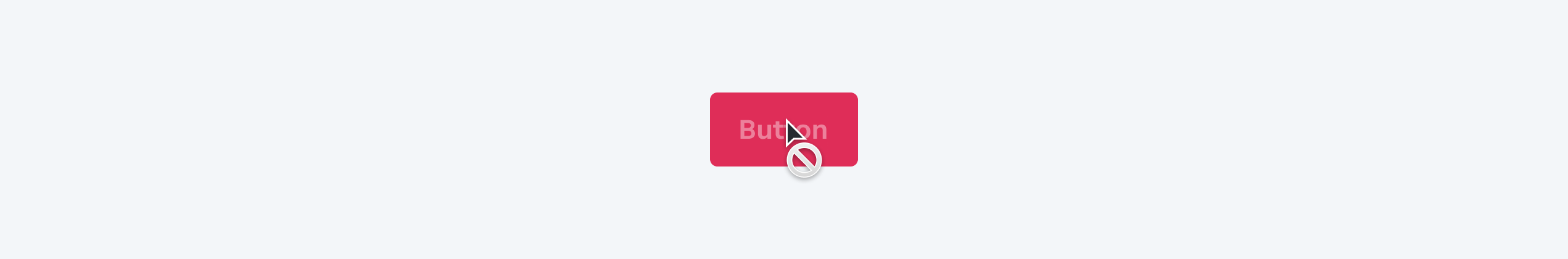 Not-allowed cursor on disabled element